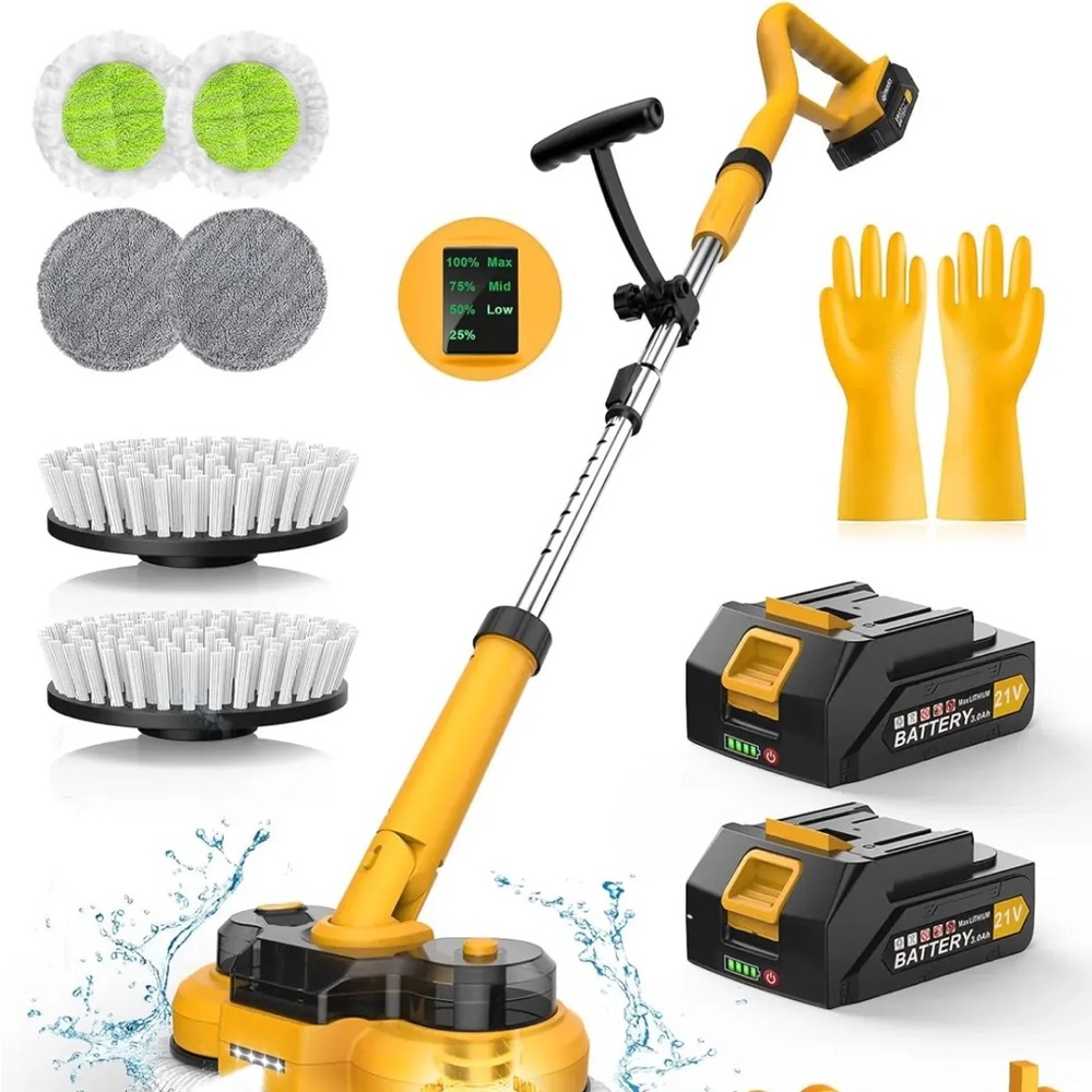 Cordless Electric Mop – Yellow